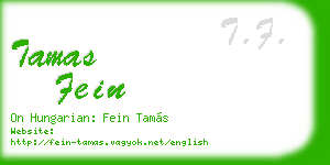 tamas fein business card